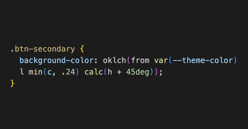 Using color-mix() to create opacity variants